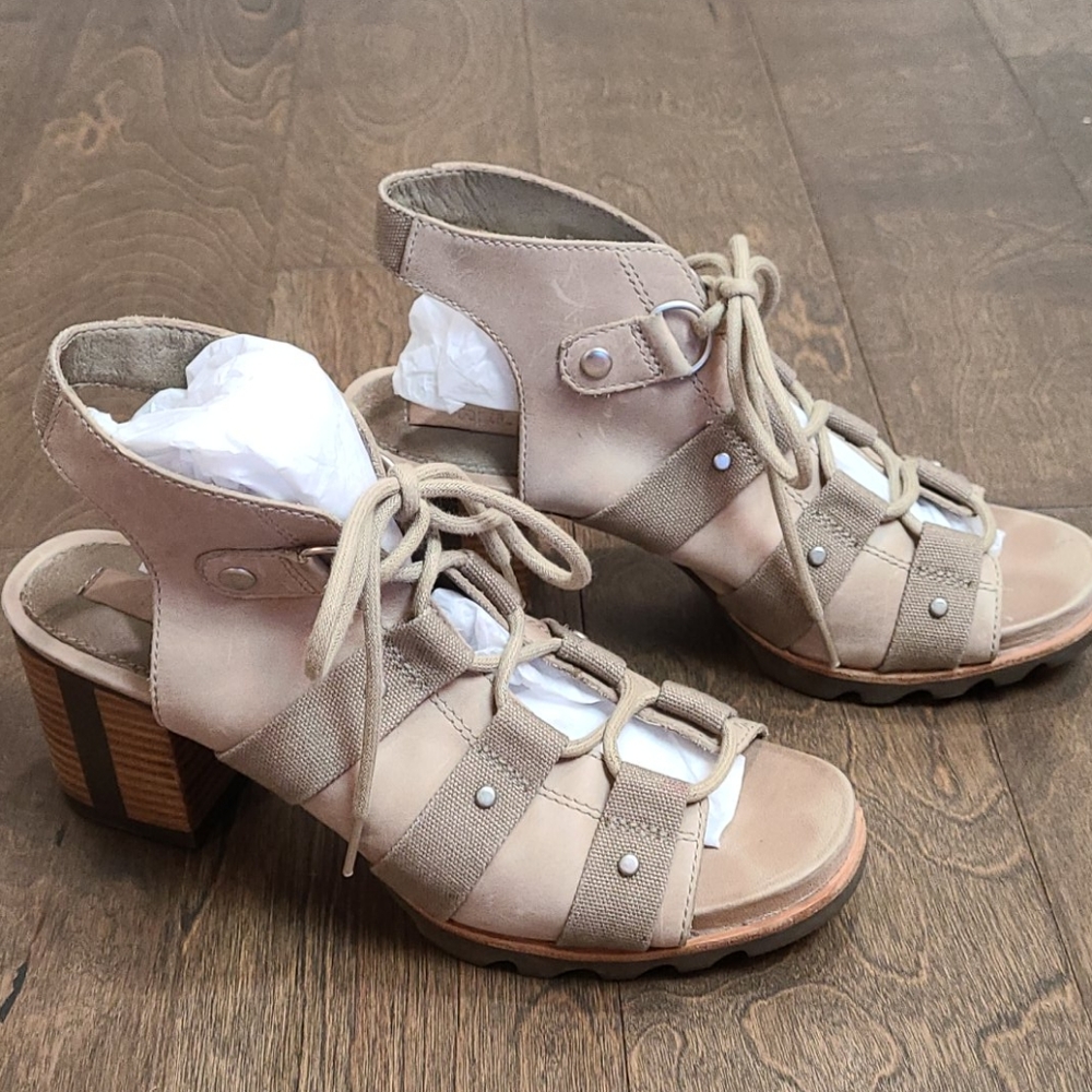 Sorel Addington Sandals Pebble-Silver Sage - Picture 5 of 14